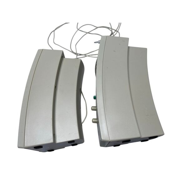 Labtec LCS-1015 Stereo PC Speakers Volume Treble Controls Gray Audio Accessories - Picture 4 of 11